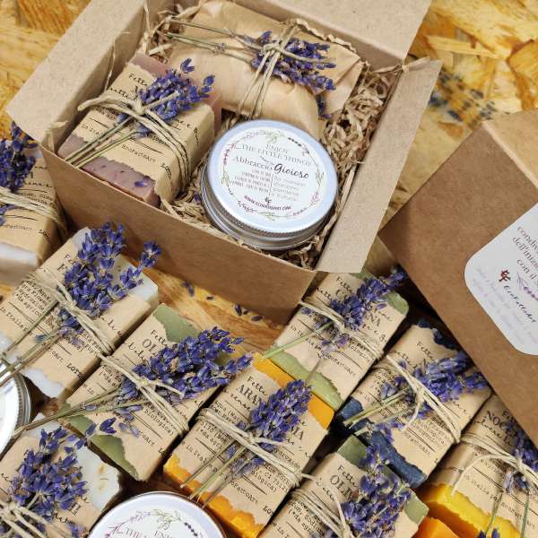 bomboniera candela e sapone ecofattoart